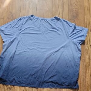 Catherines Blue Umbre Short Sleeve T-Shirt
